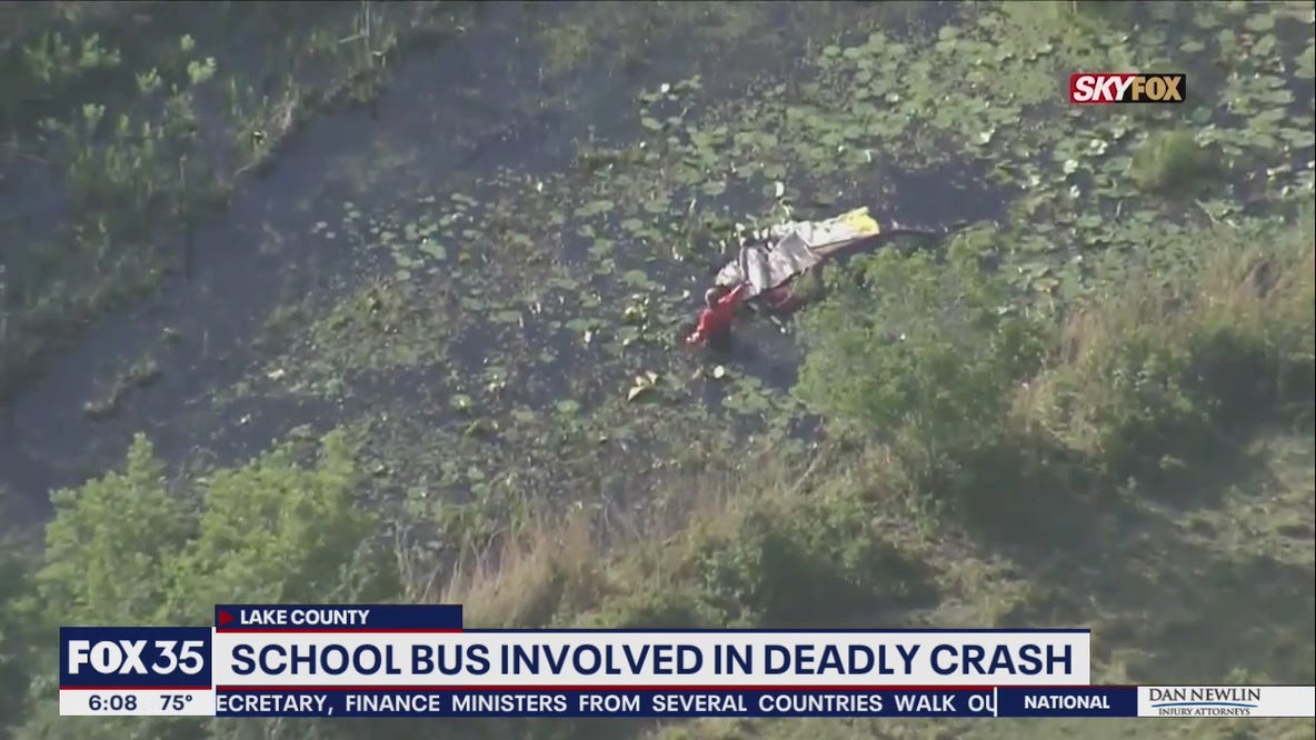Car crashes into Lake County school bus